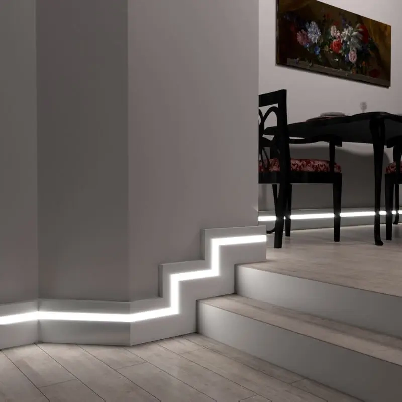 Плинтус напольный PN 101 с подсветкой LED, 2 м — фото 5