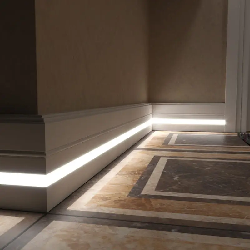 Плинтус напольный PN 120 с подсветкой LED, 2 м — фото 7