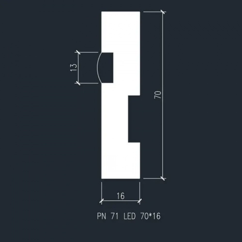 Плинтус напольный PN 021 с подсветкой LED, 2 м — фото 4